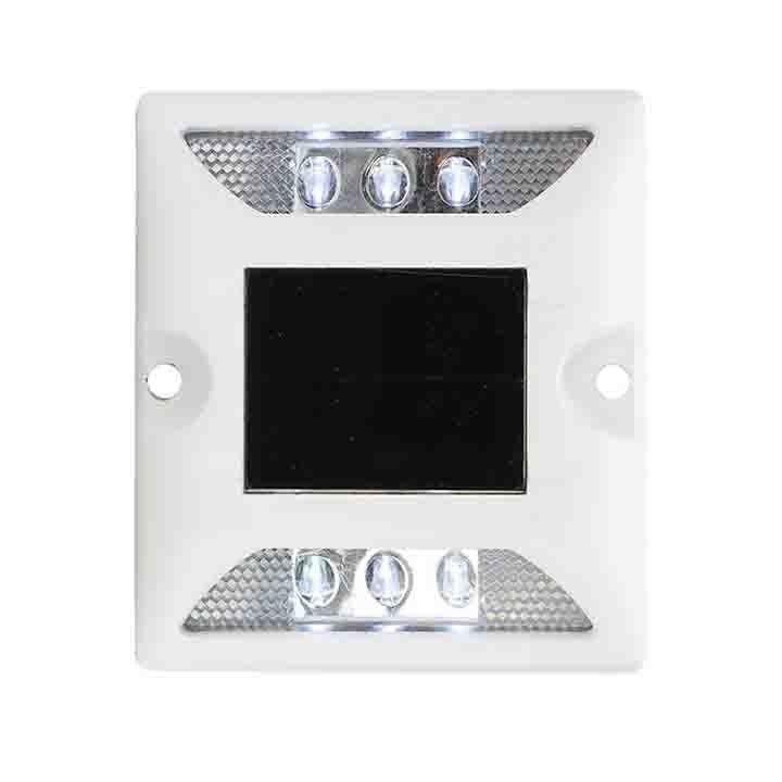 হলুদ LED সৌর চালিত রাস্তা স্টড অ্যালুমিনিয়াম উচ্চ দৃশ্যমানতা রাস্তা মার্কার হালকা
