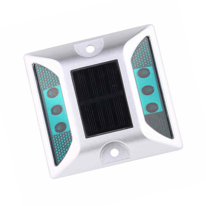 LED বিড়ালের চোখ প্রতিফলক প্রতিফলক আইপি 68 একপাশের অ্যালুমিনিয়াম সৌর রাস্তা স্টড লাইট