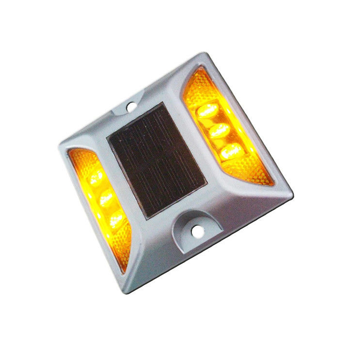 LED বিড়ালের চোখ প্রতিফলক প্রতিফলক আইপি 68 একপাশের অ্যালুমিনিয়াম সৌর রাস্তা স্টড লাইট